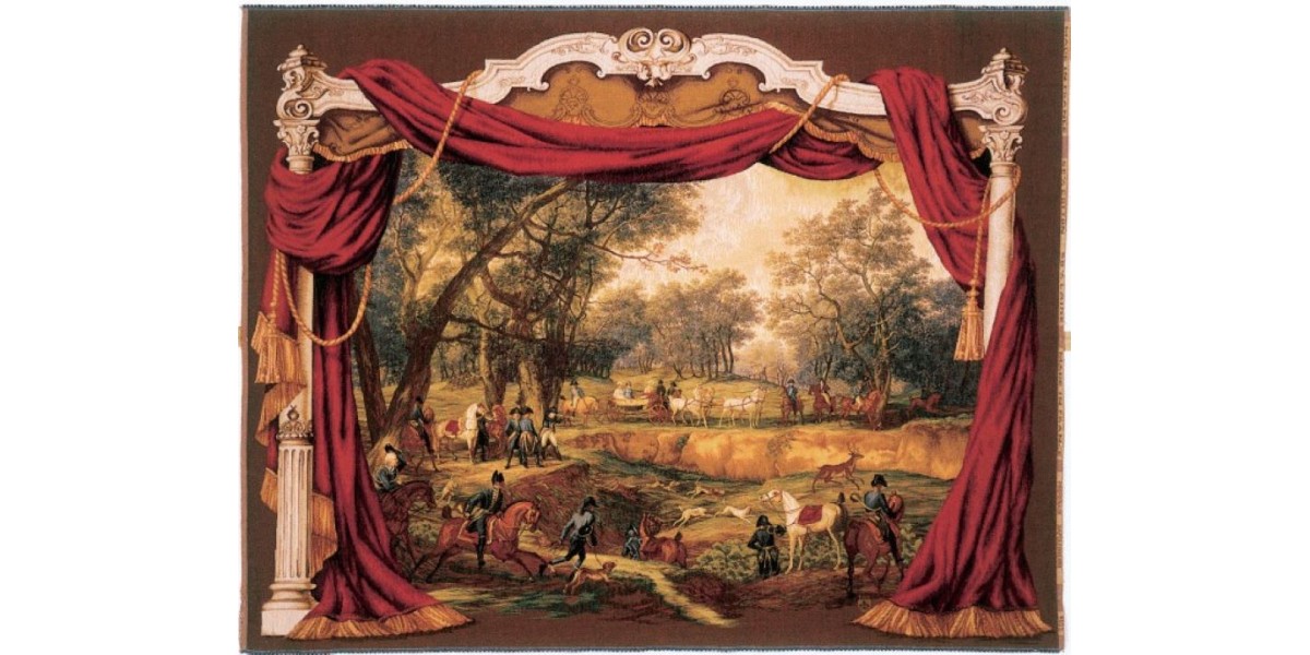 Gobelín Tapisserie  Promenade napoleonienne